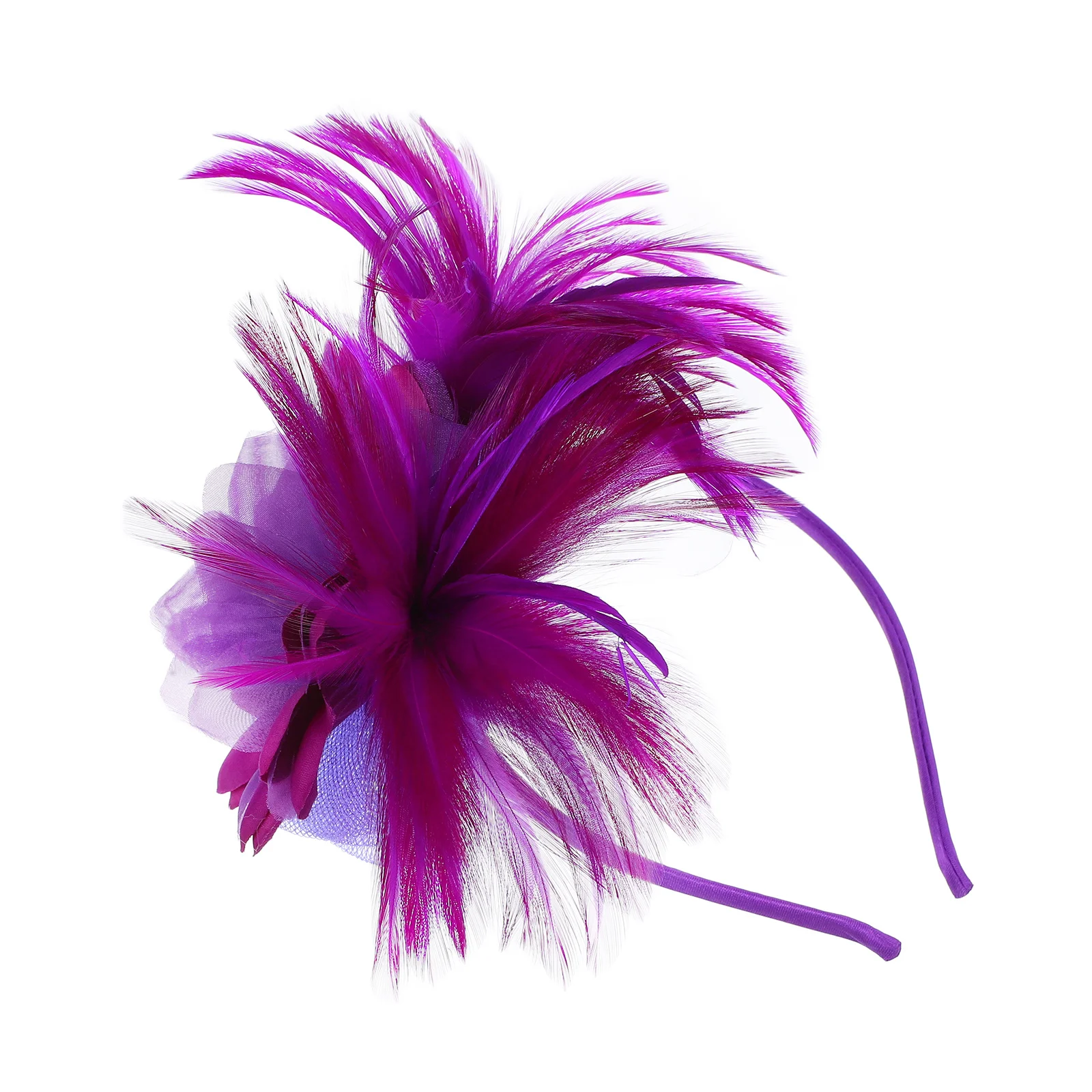 Vintage Fascinator Headband Hair Clip Mesh Decorative Tea Party Wedding Bridal Hairpin Women Party Accessory