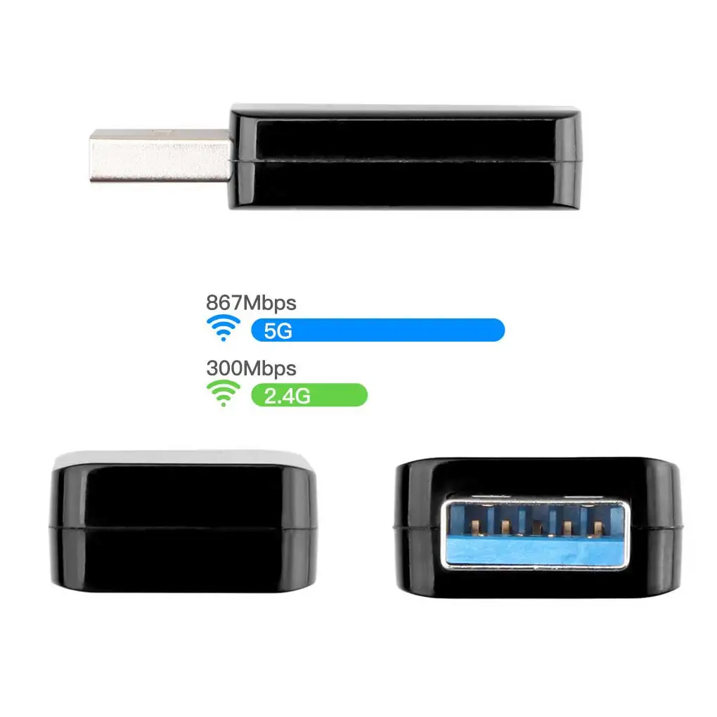 USB3.0 Dual Band Adapter WIFI Card Transmitter Electronic Equipment