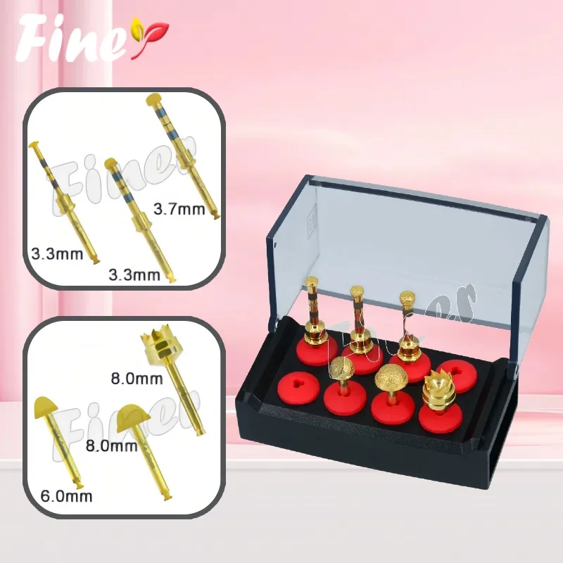 

Finer 1 комплект, сверла для зубного имплантата, комплект сверл для подъема пазухи, боковая развертка с алмазным покрытием, сверла для костей, инструмент для зубного имплантата