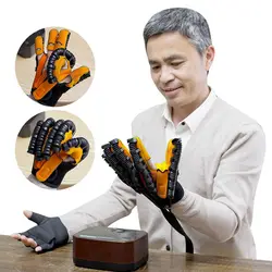 Electric Hand Gloves Household Hand Function Rehabilitation Robots Hemiplegic Stroke Trainer Pneumatic Finger Recovery Exerciser