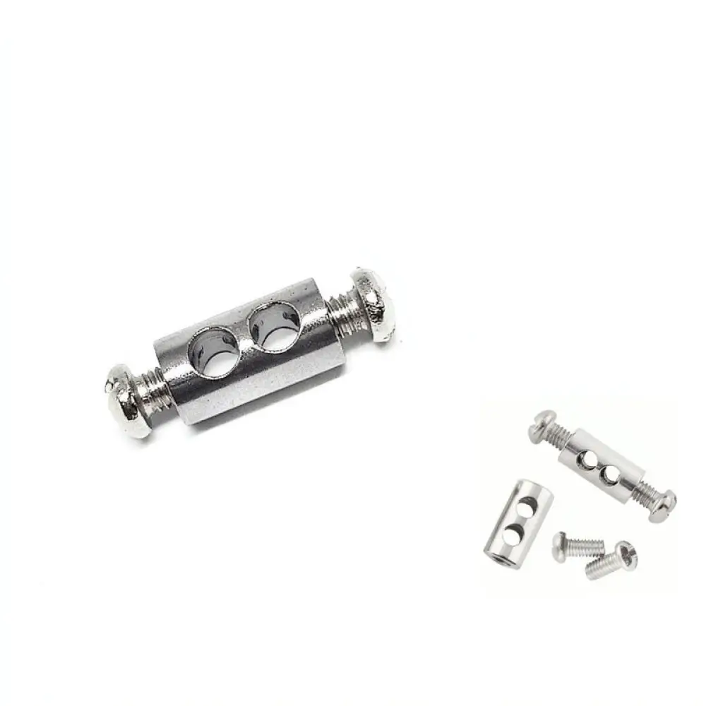 Adjustable Metal Wire Cable Lock Dual Hole Tensioner Clamp Fastener Hardware For Industrial Suspended Equipment Mounting Tool