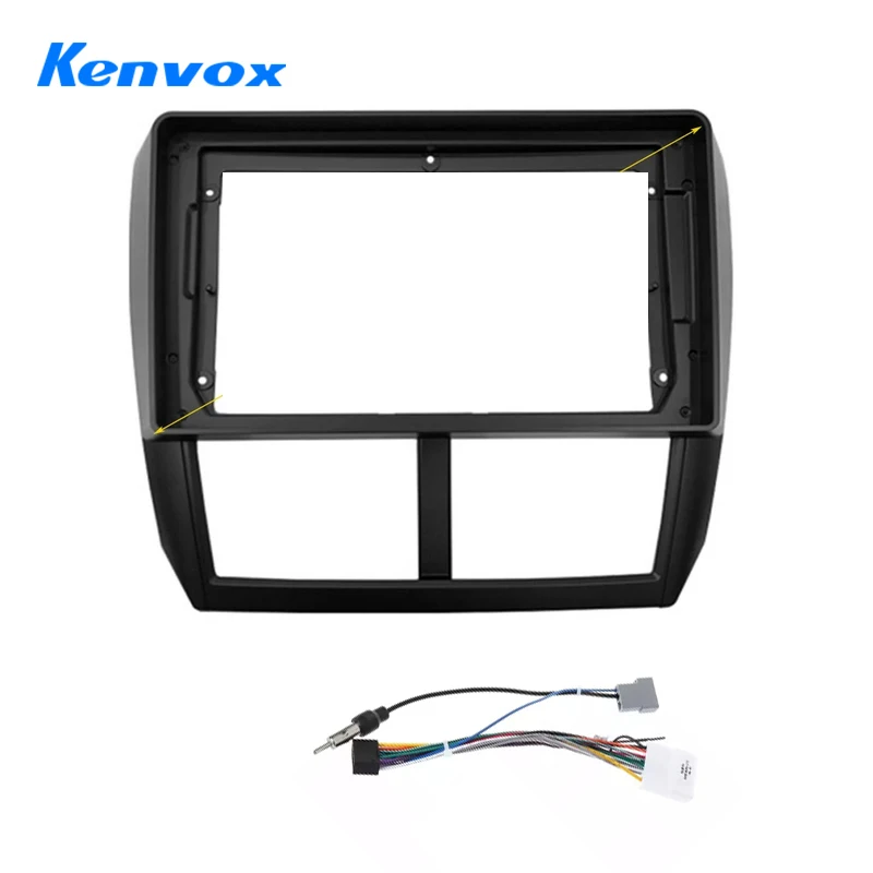 Kenvox Car Radio For Subaru Forester Impreza 2007 2011 Android 2 Din dvd gps Stereo Mounting Bezel Faceplate Frame panel Kit