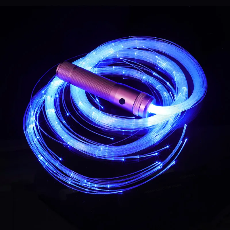 KPA Rechargeable Fiber Optical Pixel Whip Night Bar Club Music Festival Dancing Whips Aluminium Alloy Glowing Dance Whip