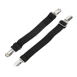 Motorcycle Pant Leg Clamps Adjustable Boot Straps Clips Pant Stirrups Elastic Leg Straps for Women and Men Favors