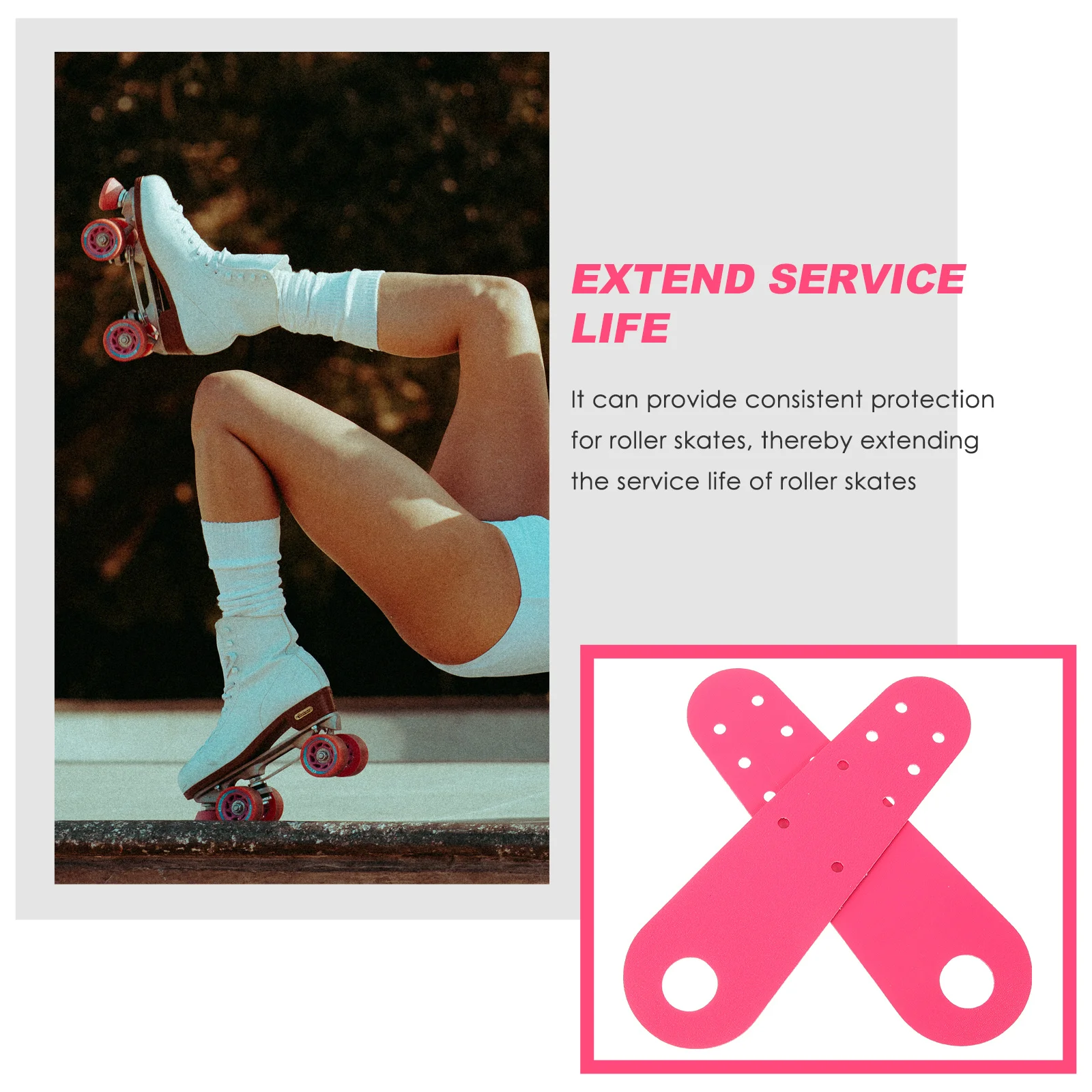 

Roller Skate Protective Cover Bright Pink Toe Guard Skates Plugs Gear for Kids Skating Accessories Fitness Accessory