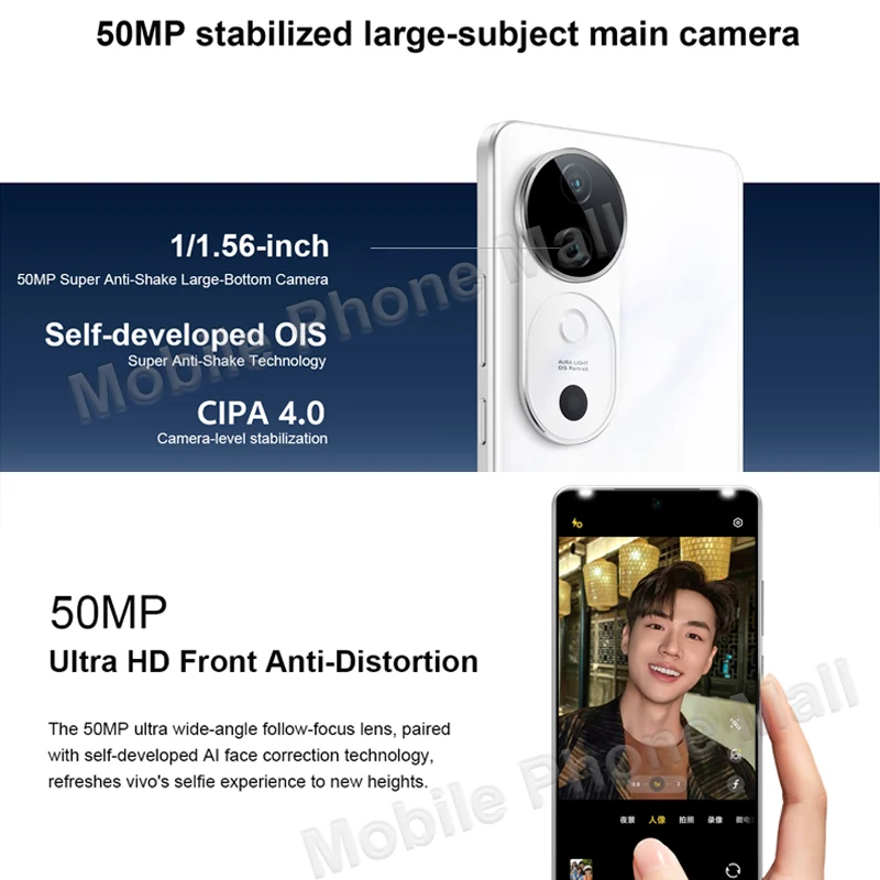 Vivo-Smartphone S19 5G, téléphone portable, 2024 amaran AMOLED, 6.78Hz, Snapdragon 7, Isabel 3, appareil photo, batterie 50MP, 120 mAh, NDavid, 6000 d'origine