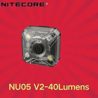 NITECORE NU05 V2 USB-C Rechargeable Headlamp Mate 40Lumens 4 Lighting Modes Activity Outdoor/Camping