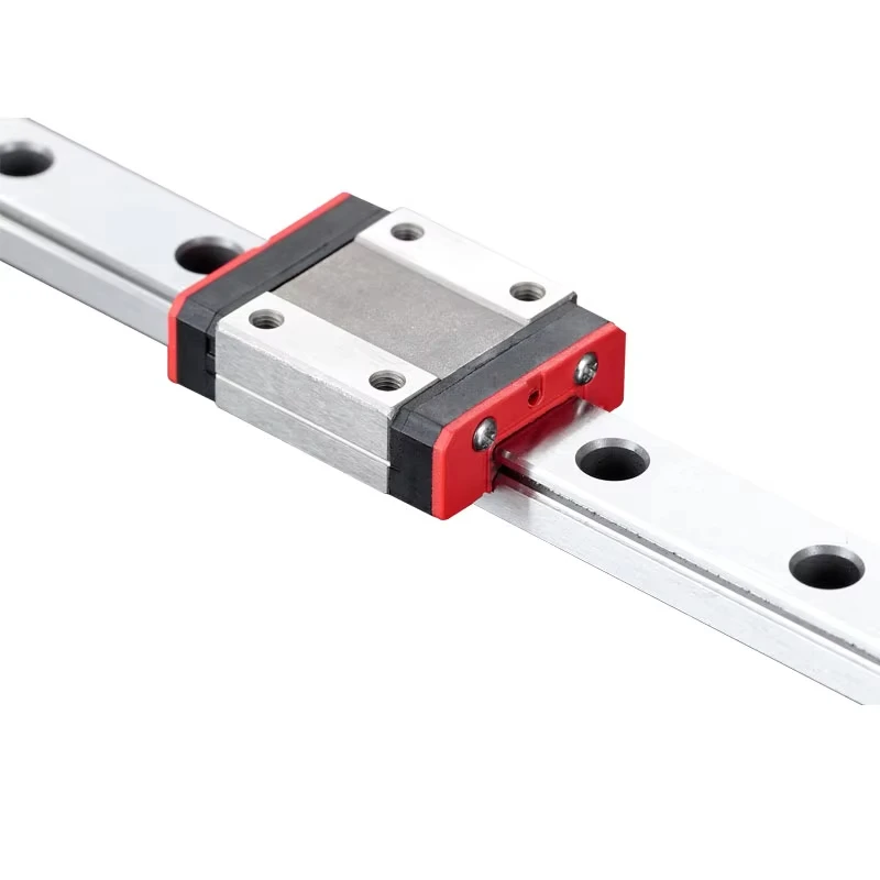 1pc MGN9 Linear Guide 9mm L 1-1000mm Miniature Linear Rail Slide+ Black Red MGN9H or MGN9C Block Carriage 3D Printer CNC