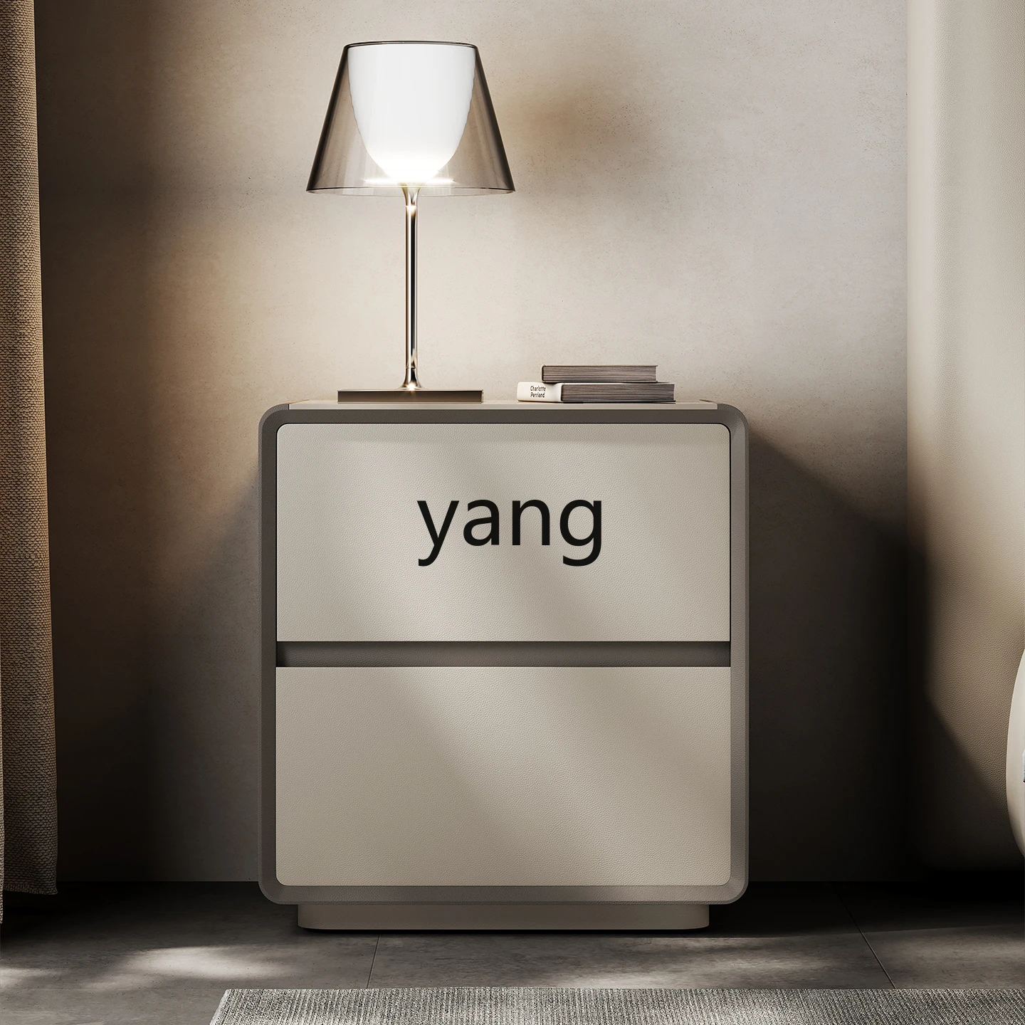 LMM Italian light luxury high-end bedside table modern simple bedroom high-value storage cabinet
