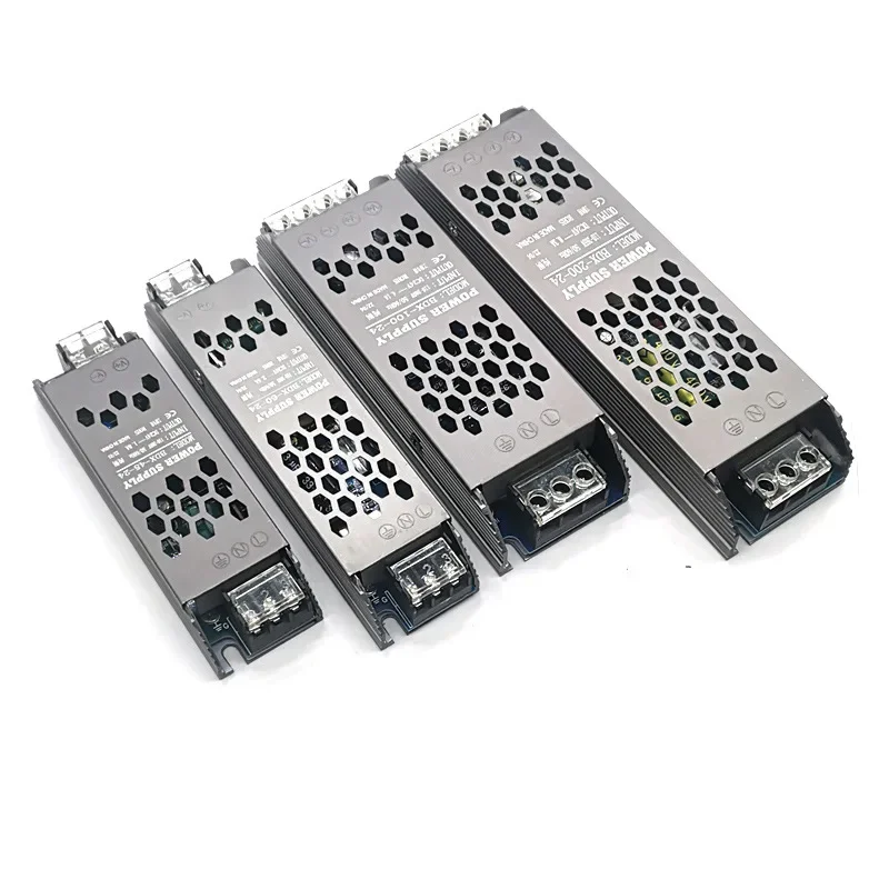 AC110V-265V LED Driver Power Supply DC12V/24V Light Adapter Ultra-thin LED Light Box Switch Power Supply Constant Voltage Source