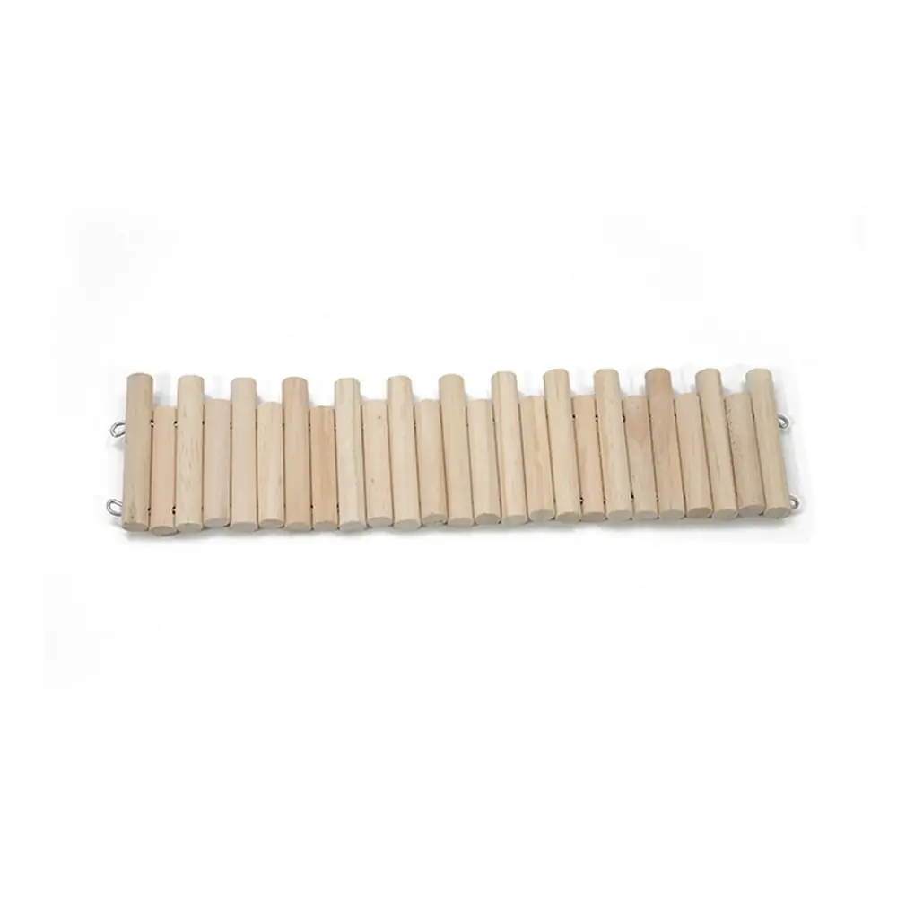 

Wooden Hamster Climbing Ladder Multifunctional Easy To Install Hamster Suspension Bridge Cage Decoration Wire Series Connection