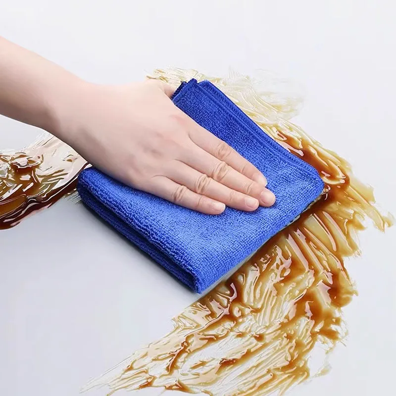 1/100pcs Asciugamani in microfibra Lavaggio auto Asciugatura Panno Asciugamano Panni per la pulizia della casa Auto Dettagli Panno per lucidatura Strumenti per la pulizia della casa