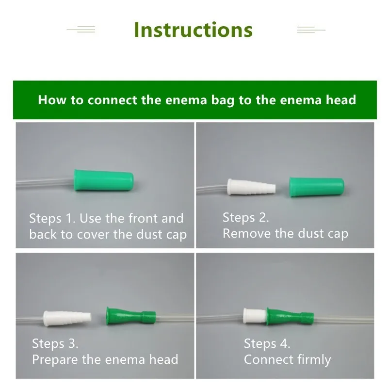 1200ML Home Enema Colonic Irrigation Douche Kit Bag Reusable Cleansing