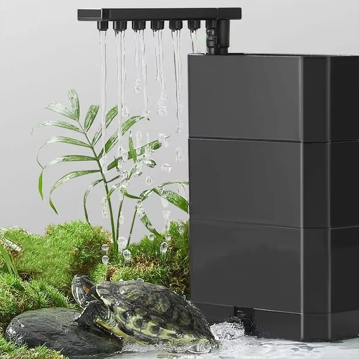 A56K Schildkrötenbecken-Filter Aquariumfilterpumpe 180GPH Geräuscharmer Biofiltrations-Aquariumfilter für Reptilien US-Stecker
