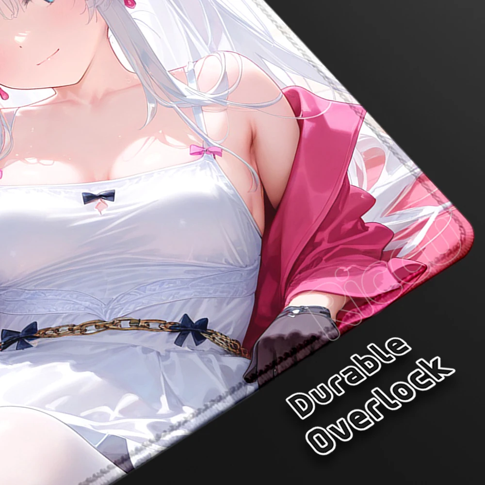 Wuthering Waves Carlotta Montelli Mouse Pad Kartun Karet Kecil Mousepad Desktop Pad Komputer Kantor Keyboard E-sport Tablemat