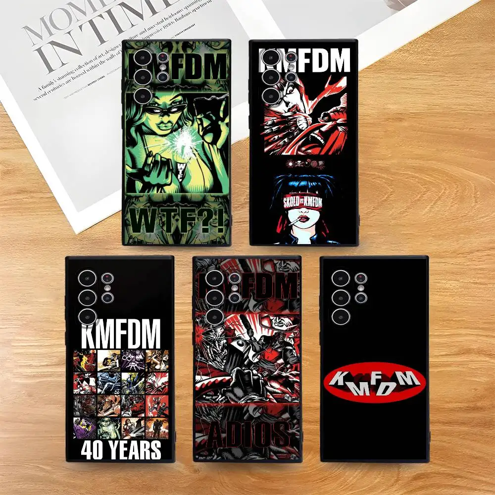 

K-KMFDM Band Phone Case for Phone S series s21 s22 s23 s24 s25 FE Plus Ultra TPU Soft to Skin-friendly case