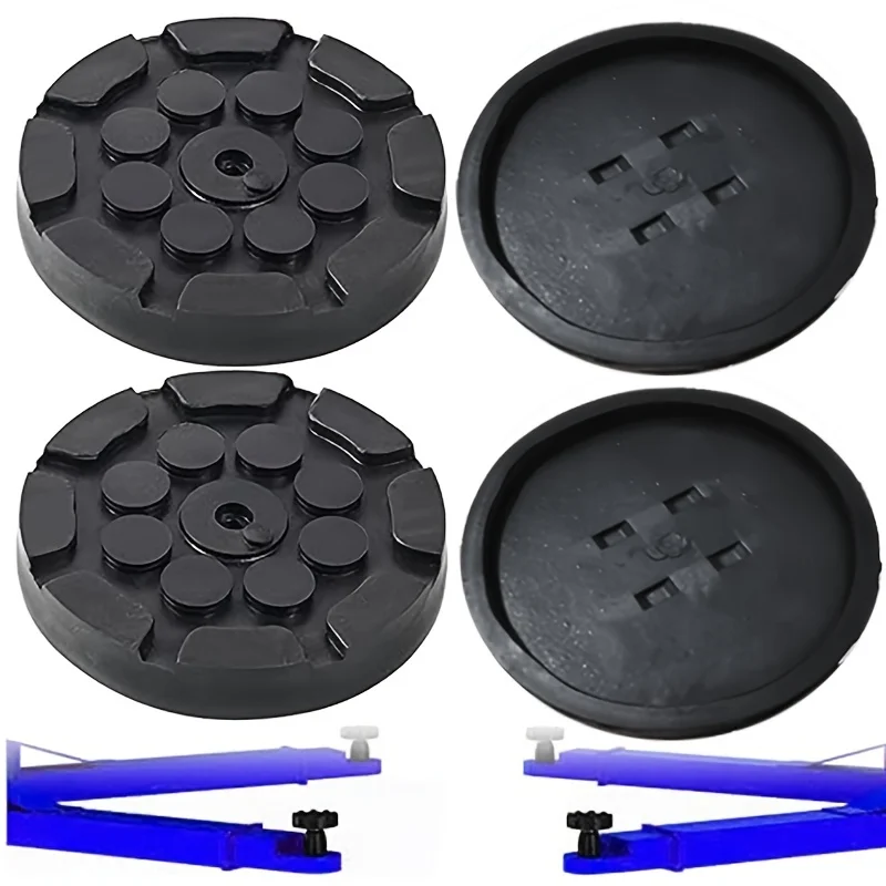 

4pcs Jacking Pad Round Arm Pad Rubber Arm Pad Car Round Rubber Arm Pads Auto Jacking Pads Weightlifter Accessories
