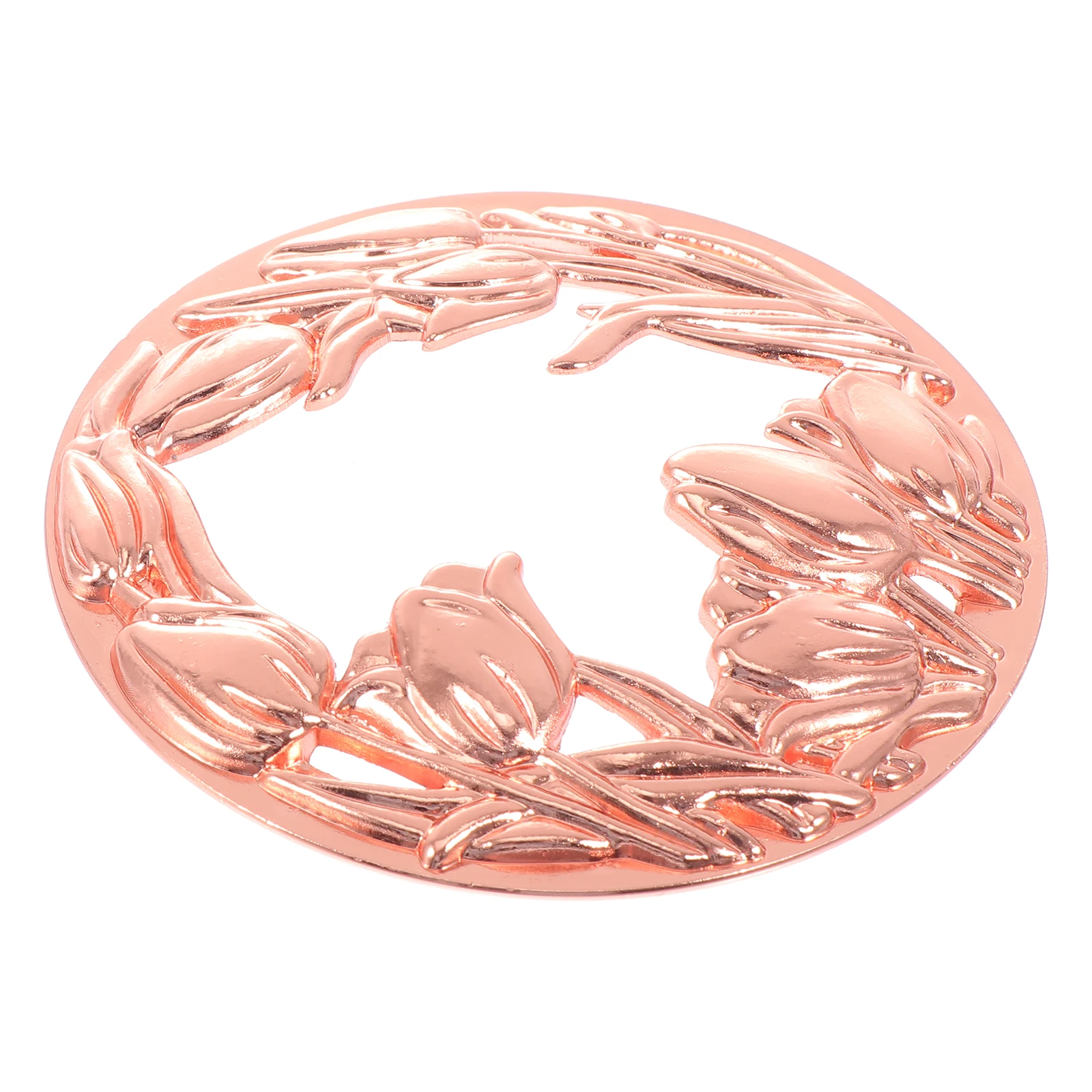 

Metal Hollow Cover Windproof Zinc Alloy Aroma Lid Golden Rose Scented C leholder Top Hat Chic