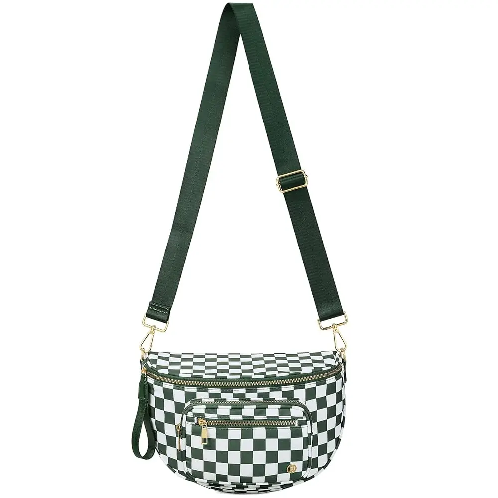 

Сумки-кроссбоди для женщин, клетчатая сумка через плечо, большая сумка для подгузников для мам, идеально подходит для работы/путешествий