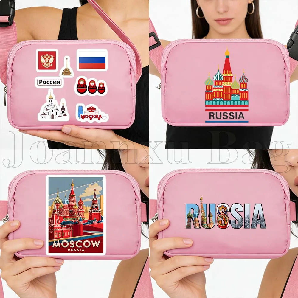 

Спортивная поясная сумка-кошелек для бега и велоспорта, водонепроницаемая, для телефона, для путешествий, подарок, с изображением достопримечательностей Москвы, Россия