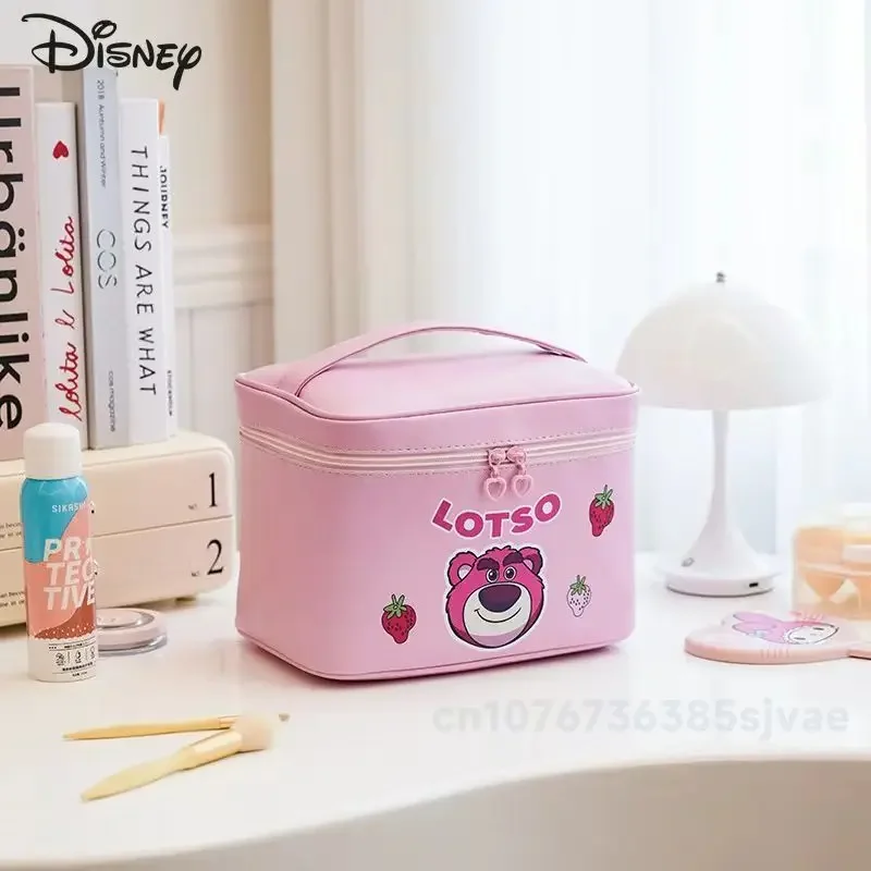 Trousse de maquillage de dessin animé Disney pour femme, sac de rangement de cosmétiques, grande capacité, multifonctionnel, haute qualité, mode, nouveau