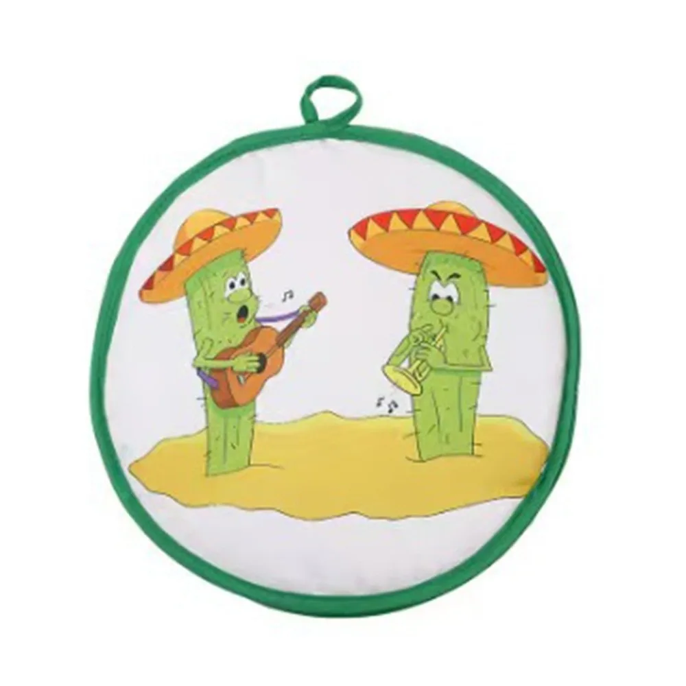 Heat Insulation Tortilla Warmer Pouch Round Shape Reusable Insulated Bag Portable Heat Resistant Tortilla Keeper Picnic