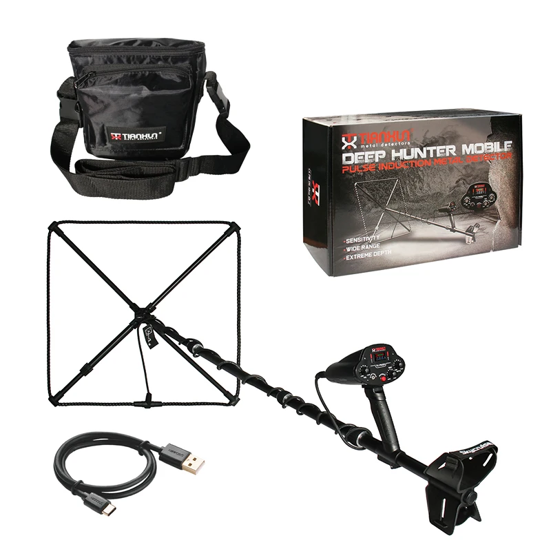 Tianxun PI200 มือถือเครื่องตรวจจับโลหะทองกลางแจ้งใต้ดิน Treasure Hunting Instrument พลาสติกวัสดุเครื่องมือโบราณคดี