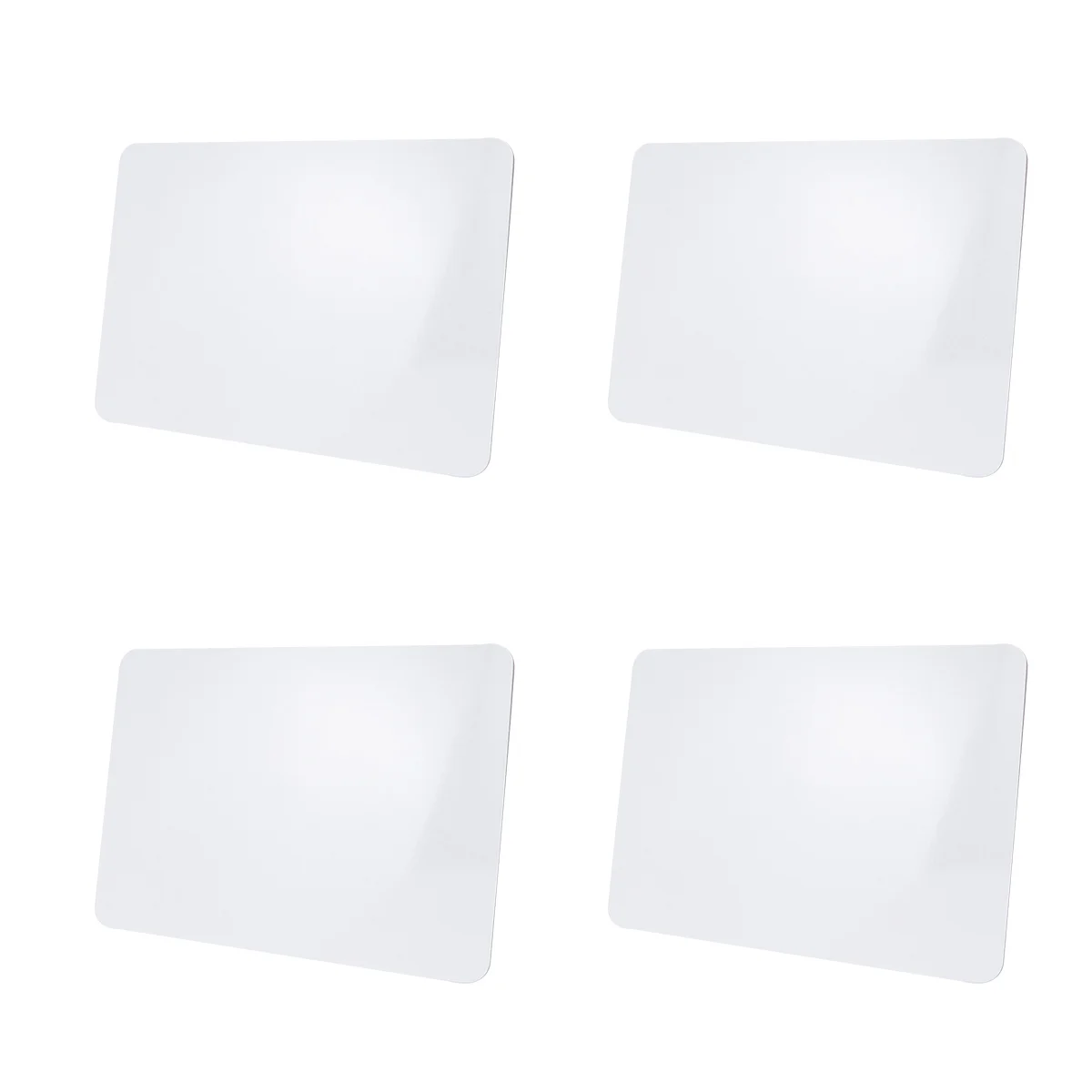 4 Pcs Mini Child Dry Erase Menu Board Bamboo Wooden Laptop Office Supplies Planner Reminder