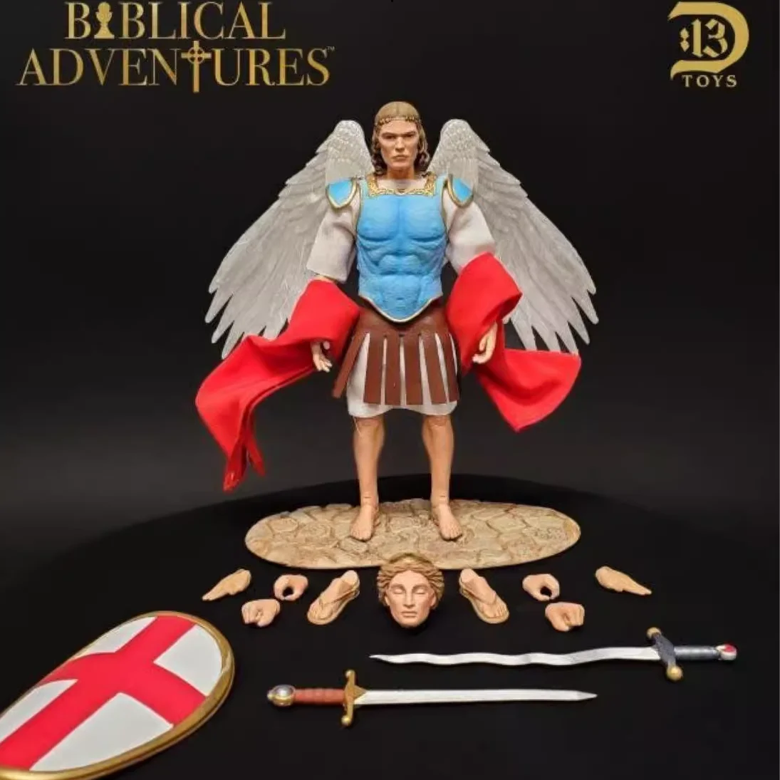 [En Stock] D13 Studio Original 1 ola John Wings Ángel rojo azul luz Santa 1/12 muñeca móvil exquisito modelo juguete colección de regalo