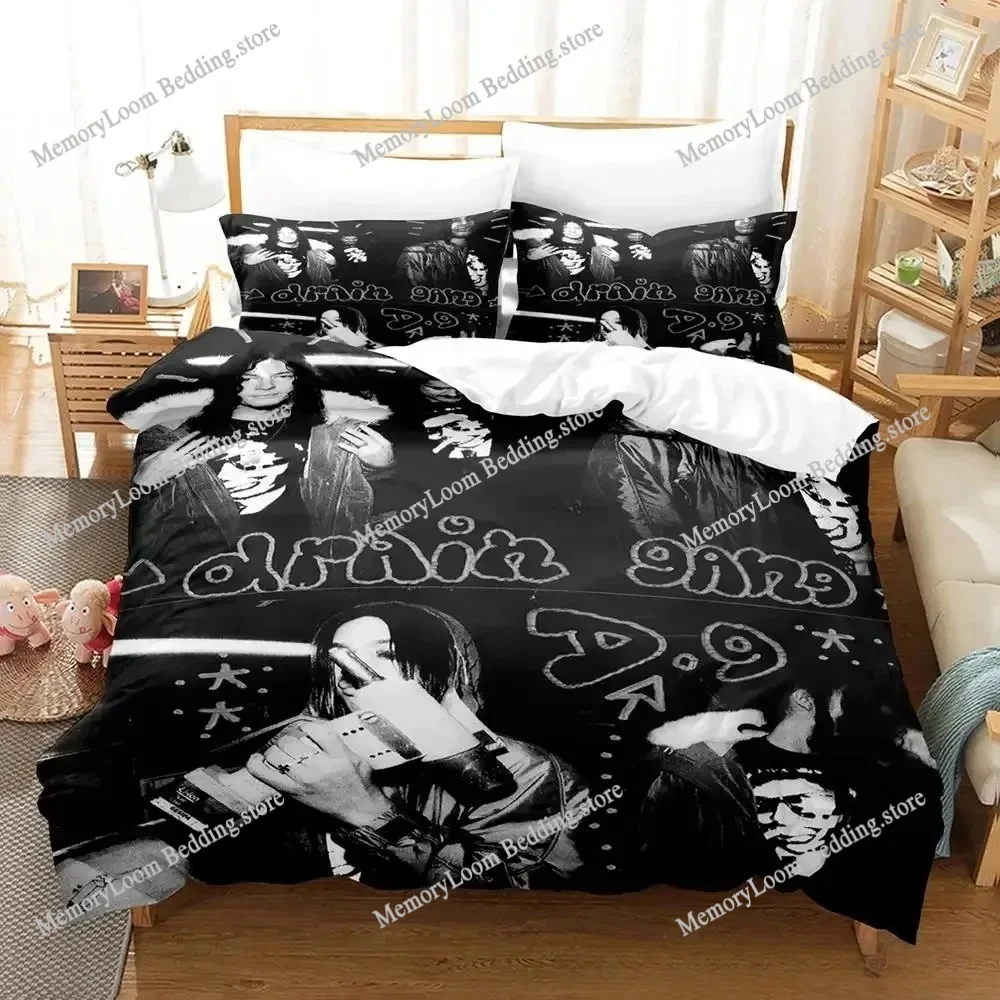 new Drain Gang Merch DMN Bedding Set Single Twin Full Queen King Size Bed Set Adult Boys Bedroom Duvetcover Sets Bed Sheet Set