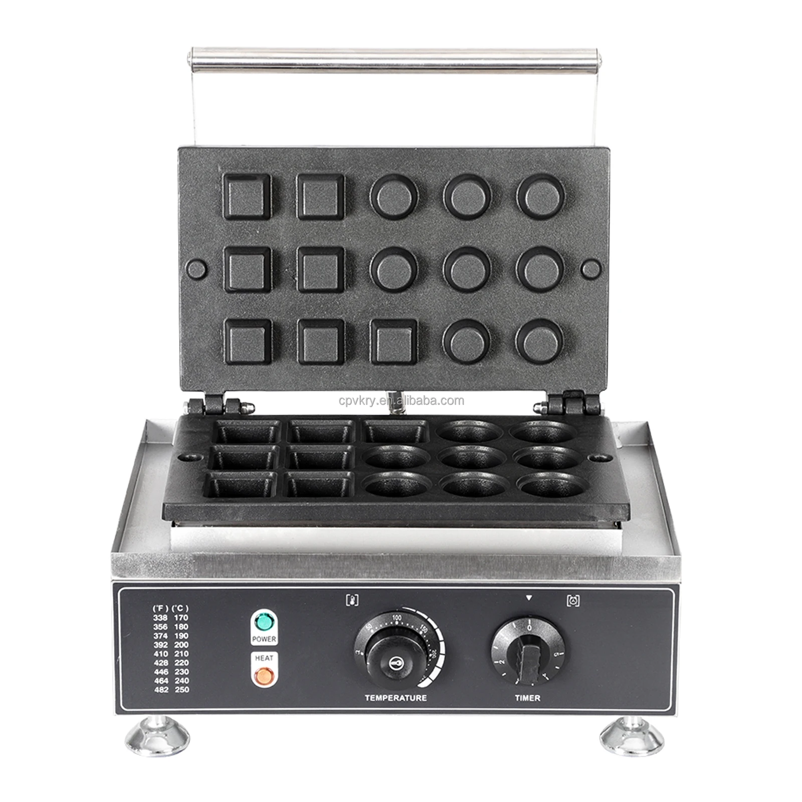Commercial 1550W Custom Designed Stainless Steel Non-Stick Waffle  110V/220V New Condition