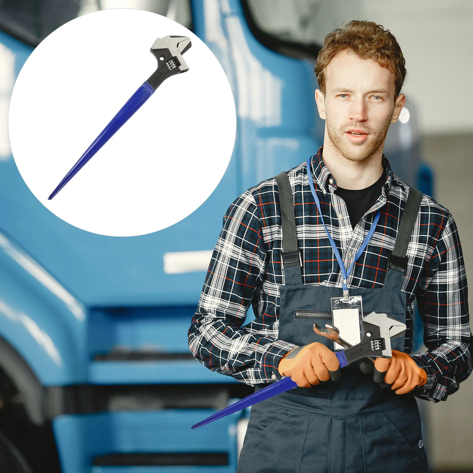 Heavy Duty Spud Wrench 12 Inch Adjustable Reversible Jaw Hammer Head Pointed Tail Wide Open Heavy Duty Wrench Black Phosphate