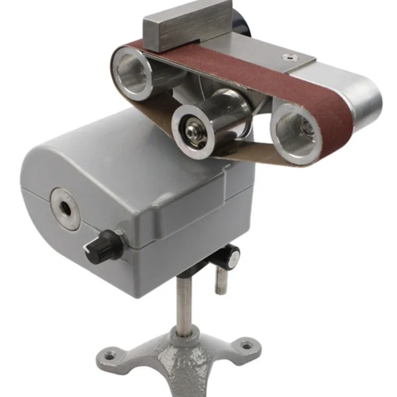 Closed Motor Belt Grinder, Polished Stainless Steel, Metal Belt Shaft Grinder