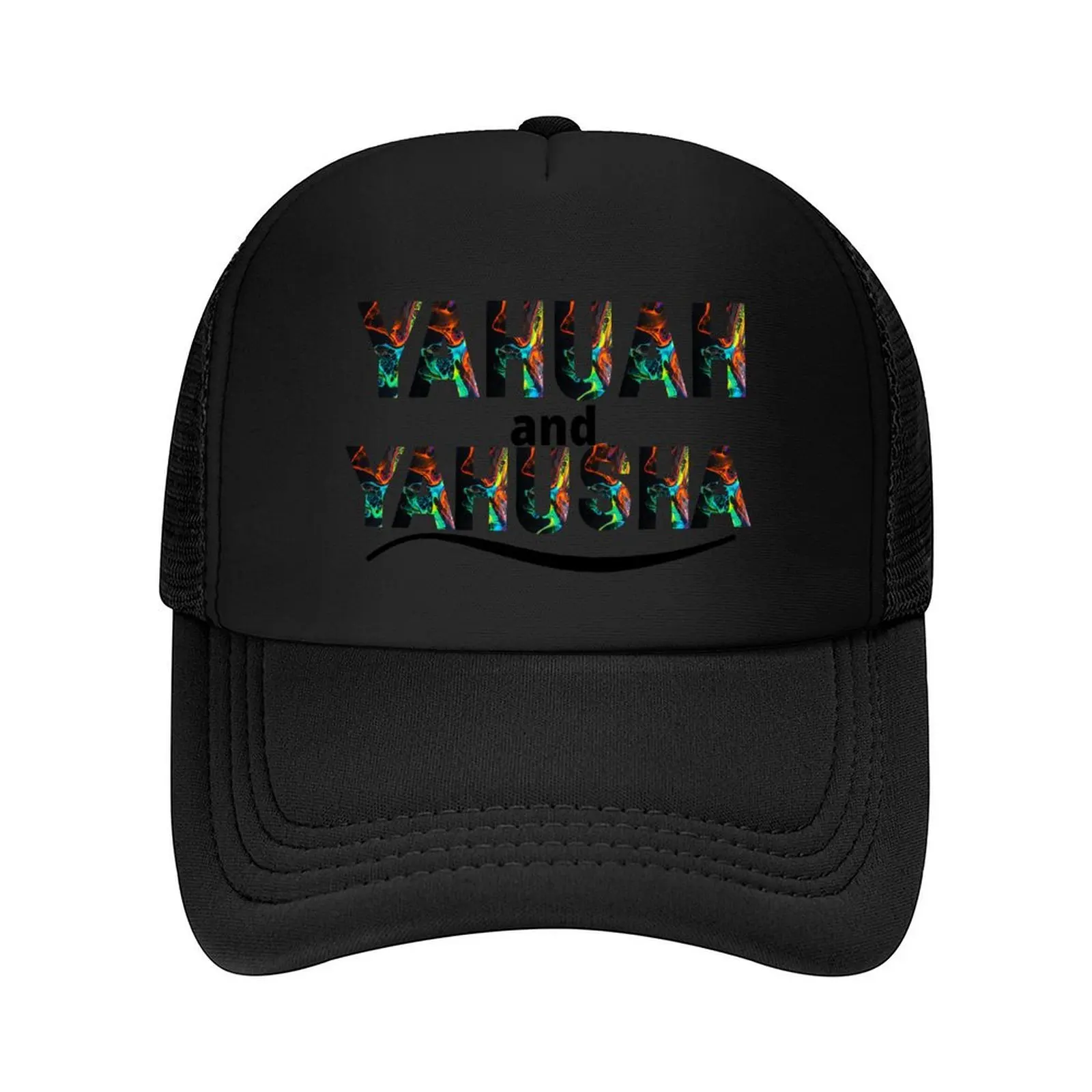 

Yahuah and Yahusha (black multi) Baseball Cap Beach New In The Hat summer hat luxury woman cap Women's Beach Visor Men's