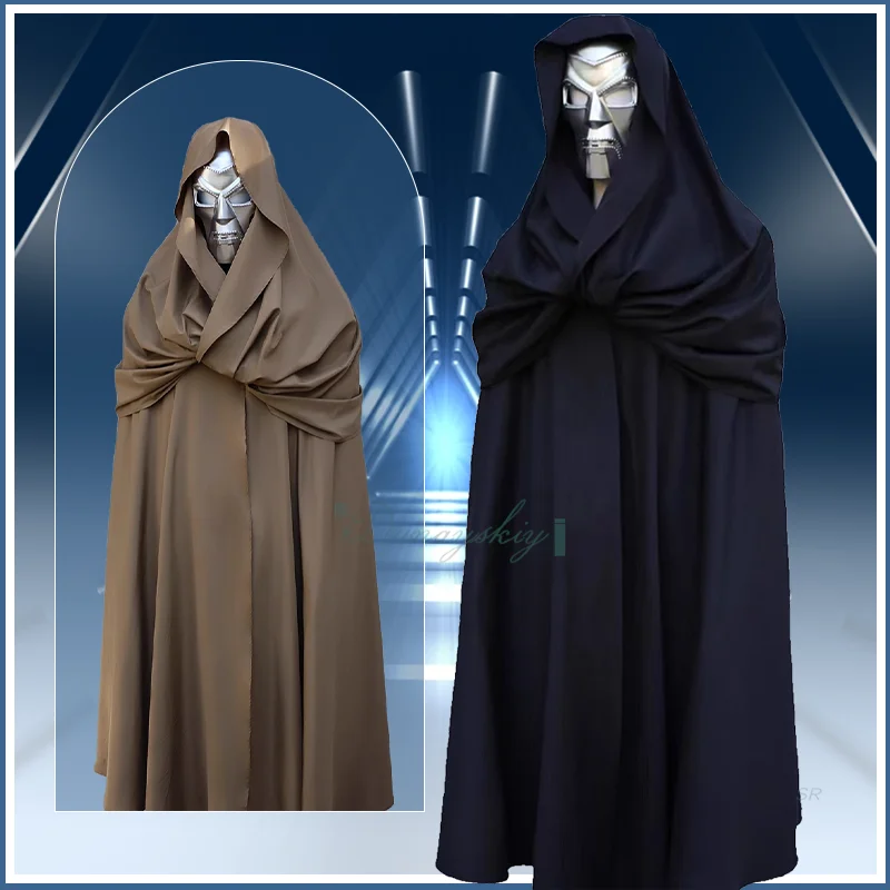 

Cape Black Cloak Role Play Uniform Anime Movie Doom Cosplay Costume Halloween Party Dressing For Men Halloween Christmas Party