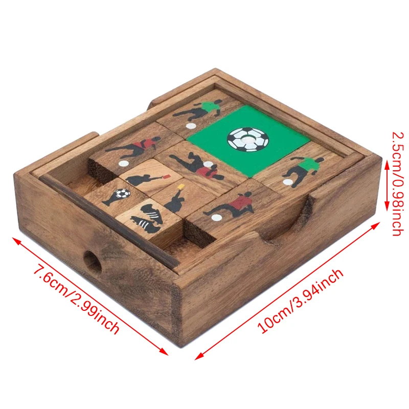 Rompecabezas deslizante, rompecabezas 3D, rompecabezas de madera, juguetes educativos, juego de rompecabezas para mejorar el pensamiento lógico crítico