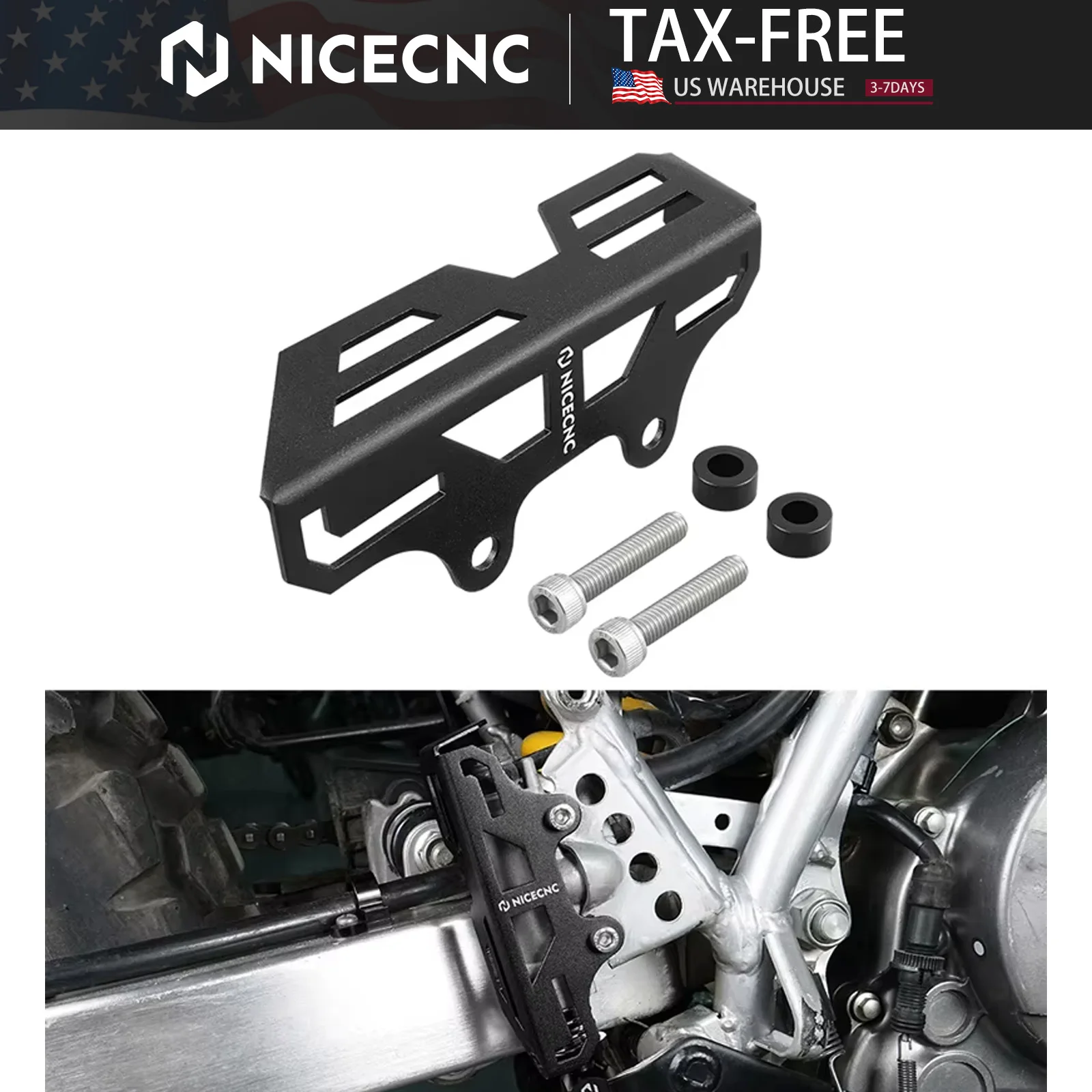 

NICECNC For Honda XR650L 1993-2025 2025 2024 2023 XR600R 1993-2000 XR 650L 600R Motorcycle Rear Brake Pump Protector Cover Guard
