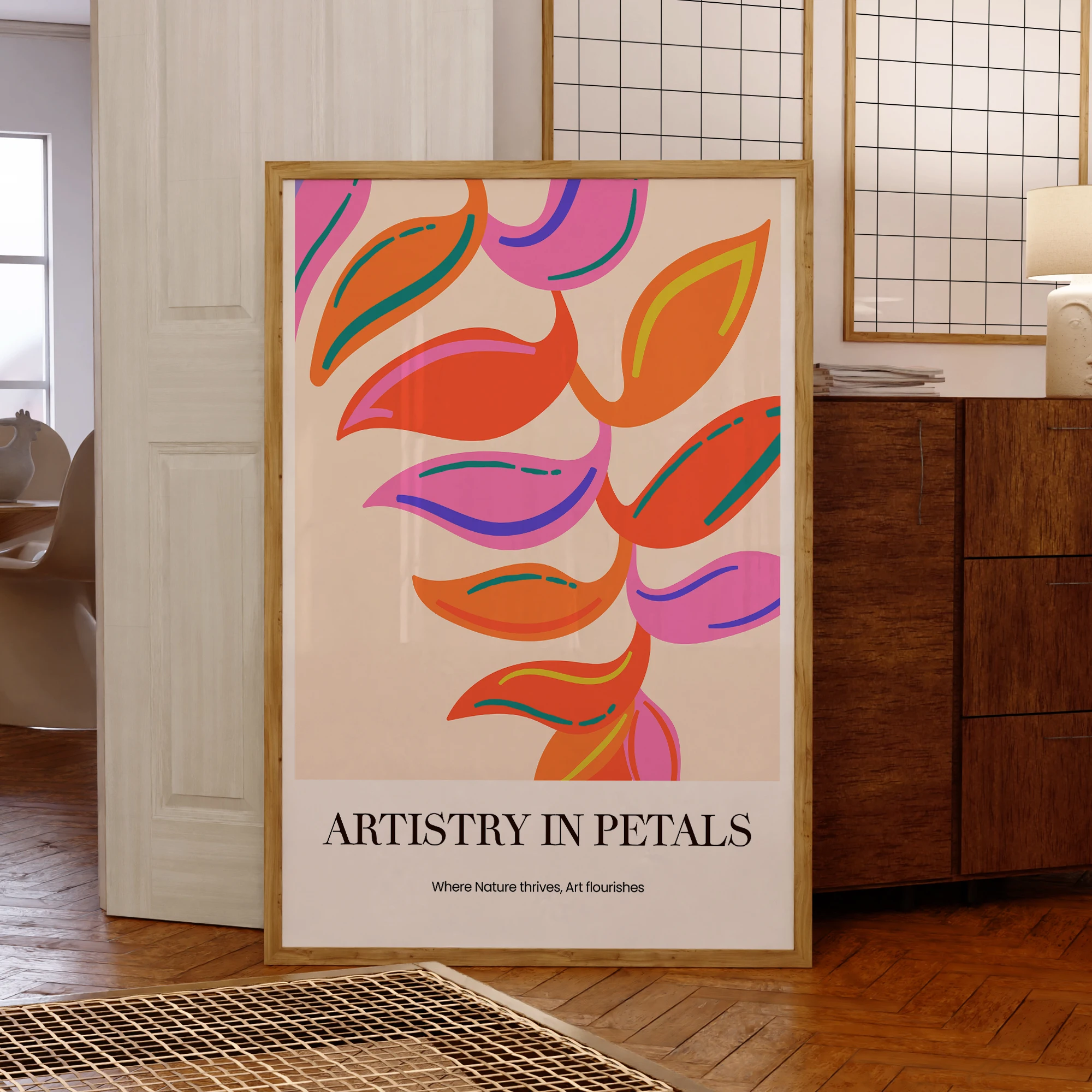 Modern Vivid Petal Patterns Nature’s Vibrant Wall Art Prints Canvas Painting Poster Picture For Living Room Home Decor
