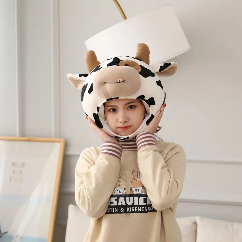 

Cow Cosplay Hat Animal Cute Headwear Unisex