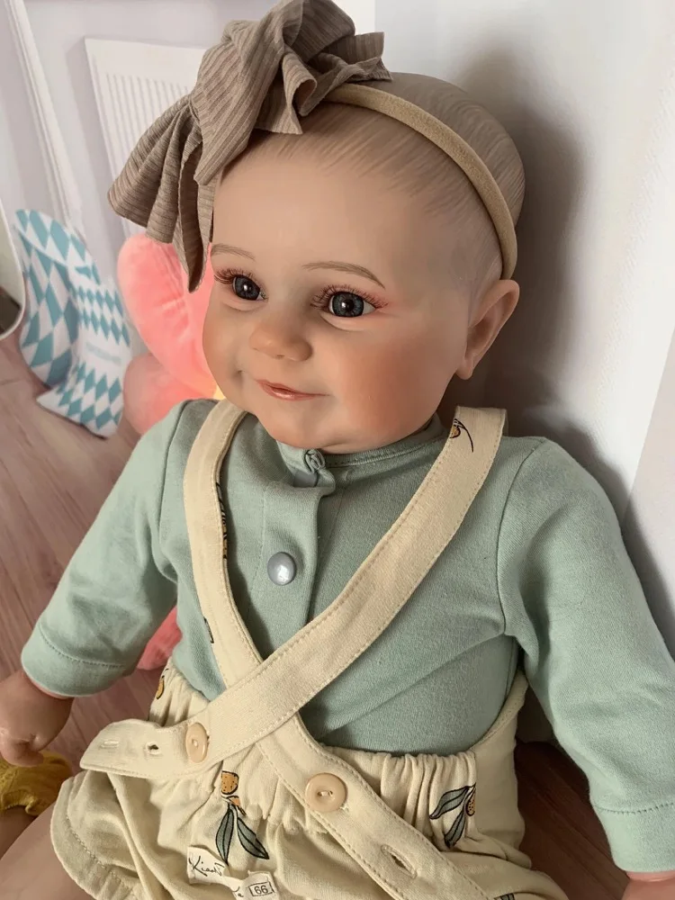 50 سنتيمتر تولد من جديد فتاة مادي كامل الفينيل الجسم قابل للغسل نابض بالحياة الوليد دمية مرنة ثلاثية الأبعاد لون البشرة مع الأوردة دمية premie