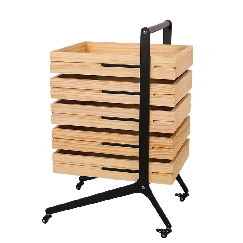 

Side table mobile trolley coffee table solid wood medieval side cabinet storage sofa wabi sandy wind side table shelf easy home