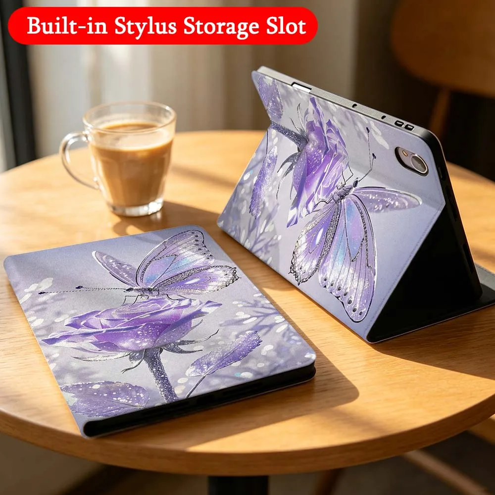 

Cartoon Pink Butterfly Case For Huawei Matepad M6 10.8 11 11.5S Pro Air SE Honor Tab 8 9 10 V9 X8 X9 X10 Magic Pad GT 2 3 Tablet