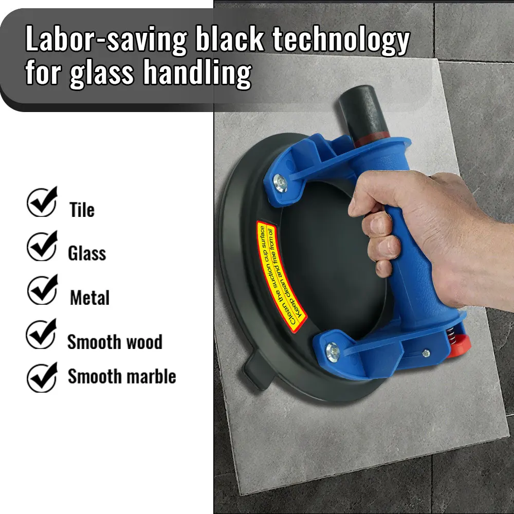 

Новинка 2026 года: 8-дюймовая вакуумная присоска для плитки, гранита и стекла, грузоподъемность 220 кг, сверхмощная.
