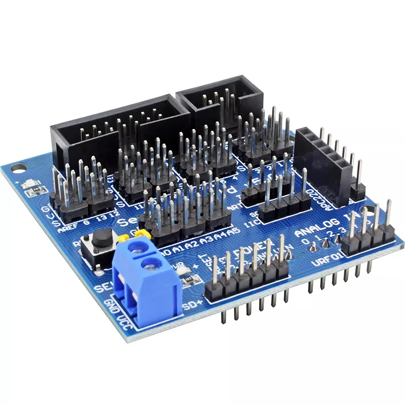 Sensor Shield V5.0 sensor expansion board for UNO MEGA R3 V5 for Arduino electronic building blocks of robot parts