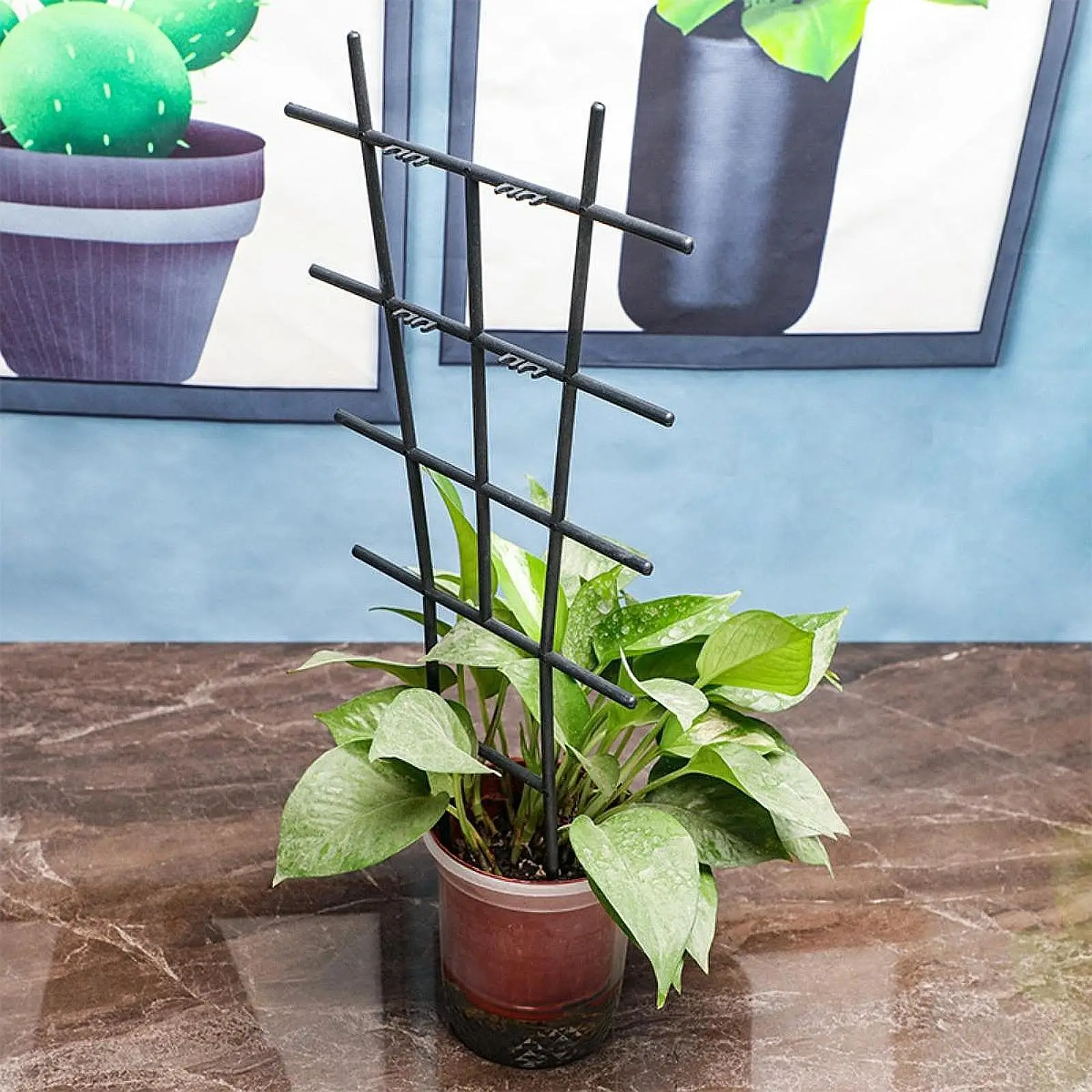 Plant Climbing Trellis Accessory Reusable, Plant Climbing Support, Potted Plant Rack for Balcony Flowers Indoor Outdoor