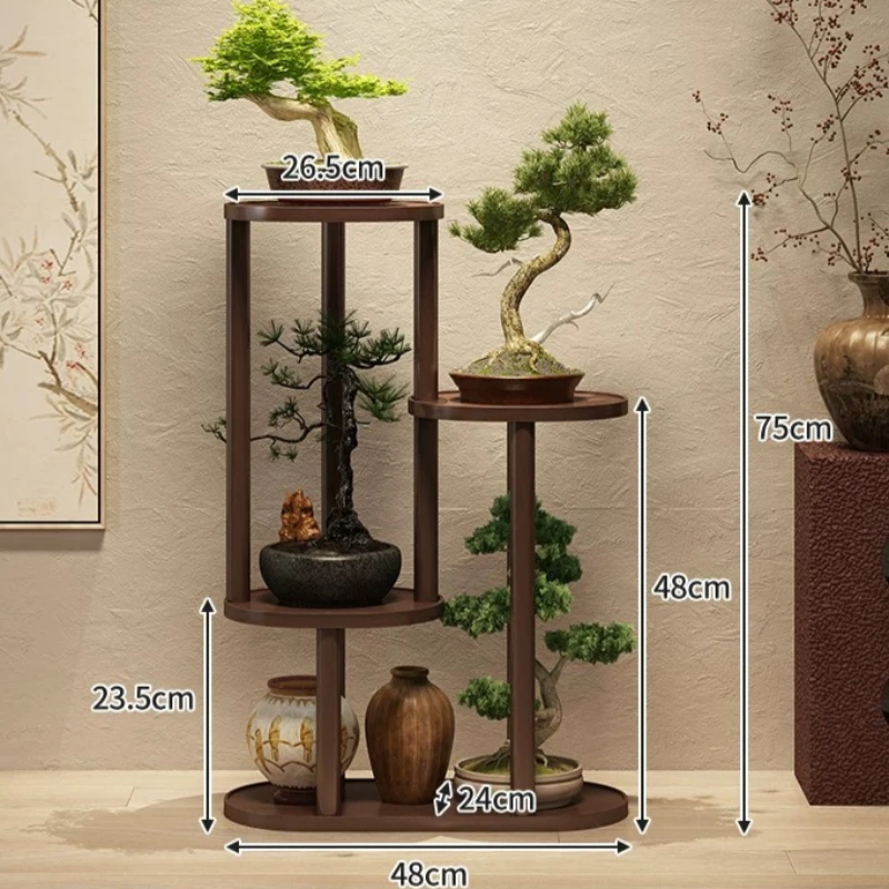 Patio Bonsai Plant Stands Round Corner Grass Cabinet Plant Shelf Grow European Arredo Giardino Per Esterno Room Decoration