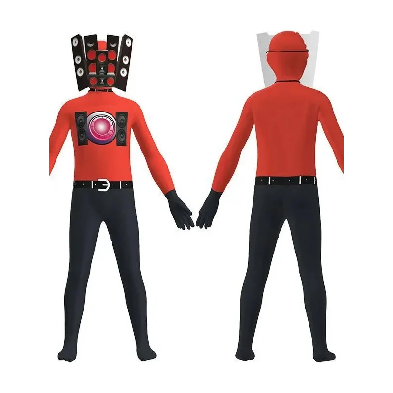 

Косплей Аниме Skibidi Туалет Косплей Костюм Игровой Динамик Человек ТВ Человек Костюмы Camcorderman Боди Комбинезон Маска Хэллоуин 72-й