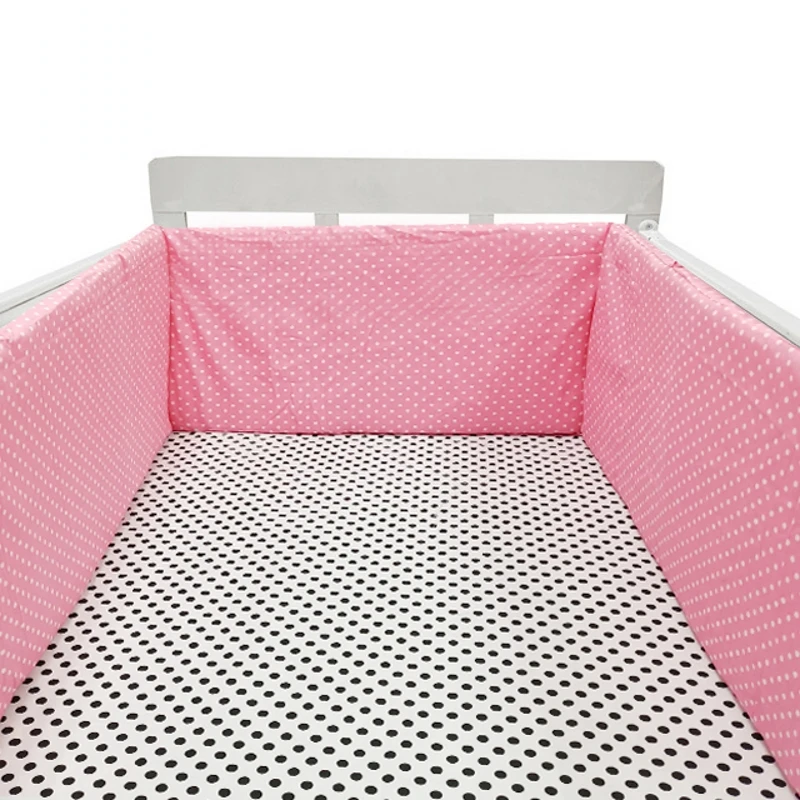 One Piece Impresso Cotton Cot Bumper, Baby Head Protector, Proteção de Cama, Bumpers nos Berços, 200x30 cm