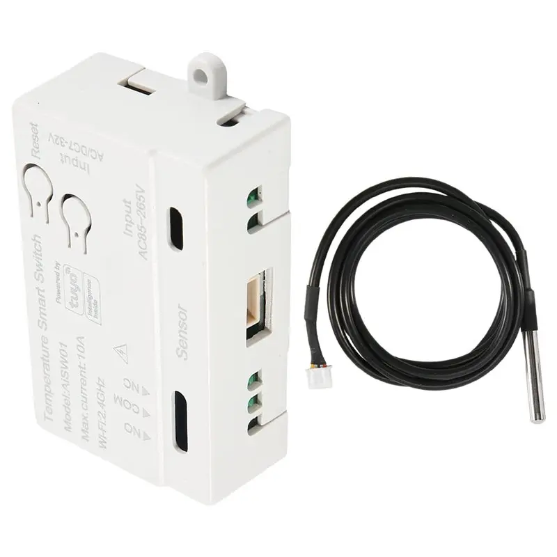 

A76I-Tuya 2.4Ghz Wifi Smart Sensor, Temperature Switch With 1M Probe For Seamless Control