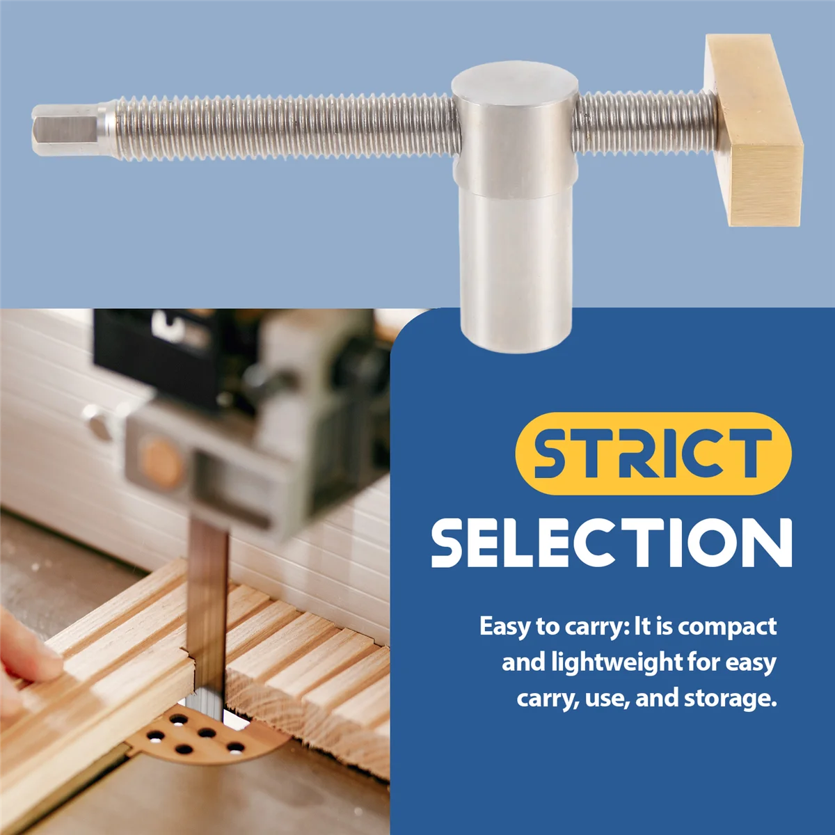 ABNH 목공 조정 가능한 데스크탑 클립 4Pc 20mm 개 구멍 정지, 클립 클램프 고정 장치 바이스 목공 목수 도구